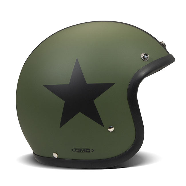 *10 WORKING DAYS EXTRA TRANSIT TIME* DMD Retro helmet Star Green