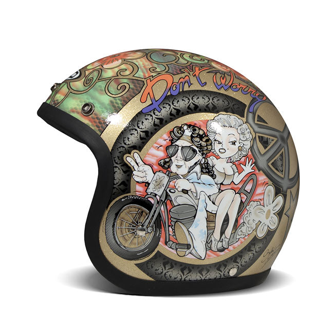 *10 WORKING DAYS EXTRA TRANSIT TIME* DMD Retro helmet Woodstock