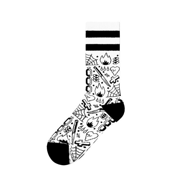 American Socks Broken Chain Mid High socks
