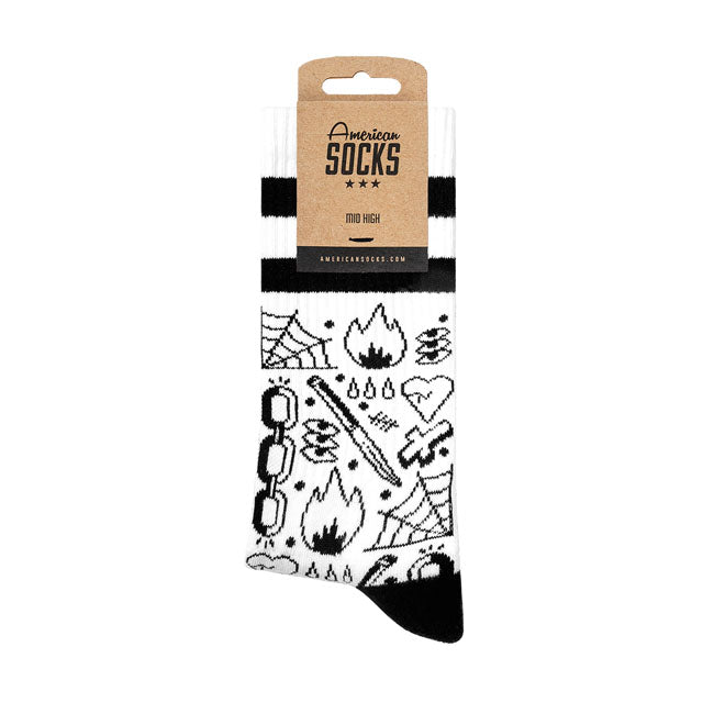 American Socks Broken Chain Mid High socks