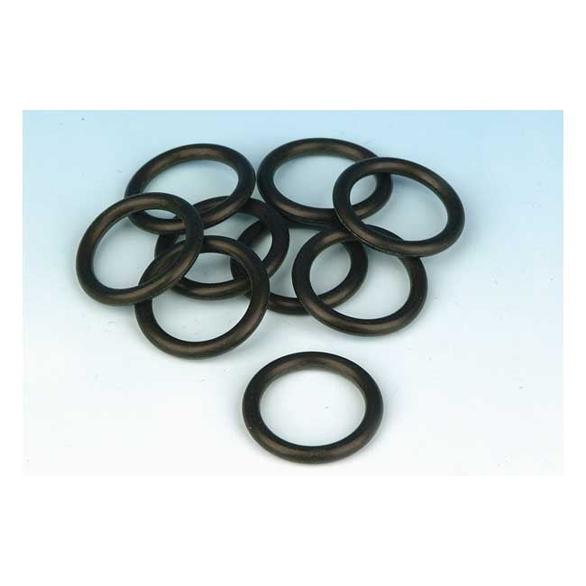 James, O-ring fork tube cap bolt — 73-87 XL Sportster; FX; FXR with stock 35mm fork tubes (NU)