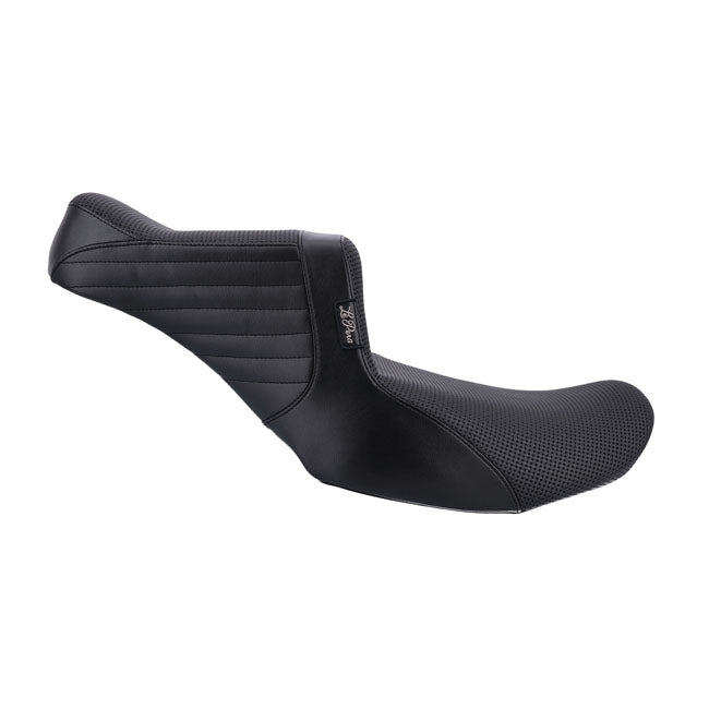 LePera, Tailwhip Basket Weave 2-Up Seat. Black