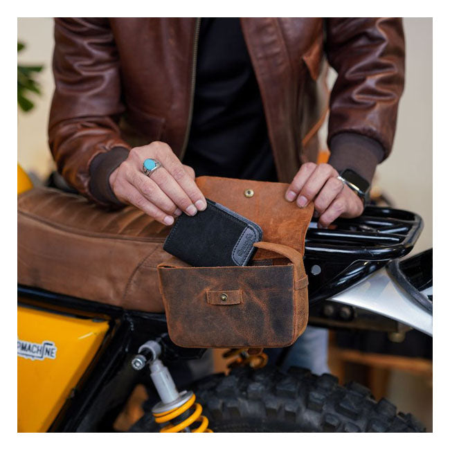Trip MachineSidekick Moto Pouch Mocha