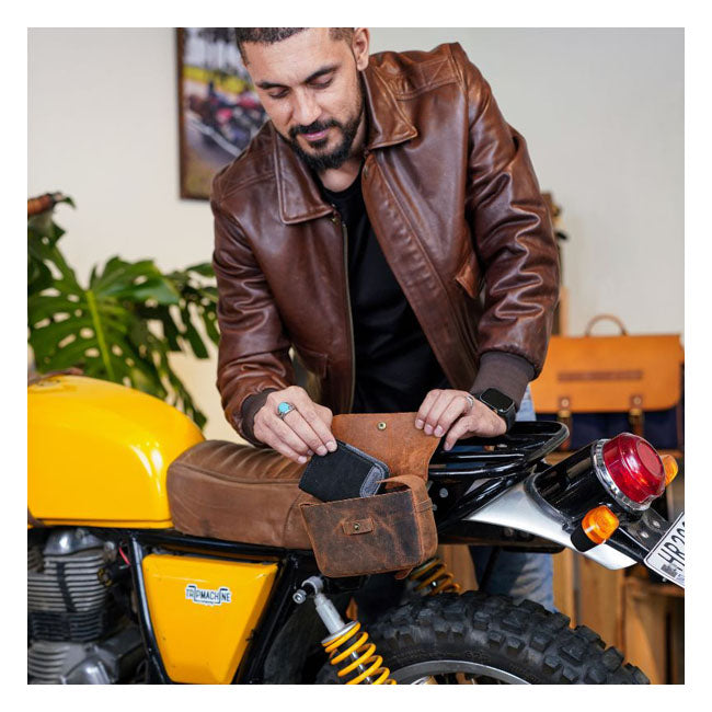 Trip MachineSidekick Moto Pouch Mocha