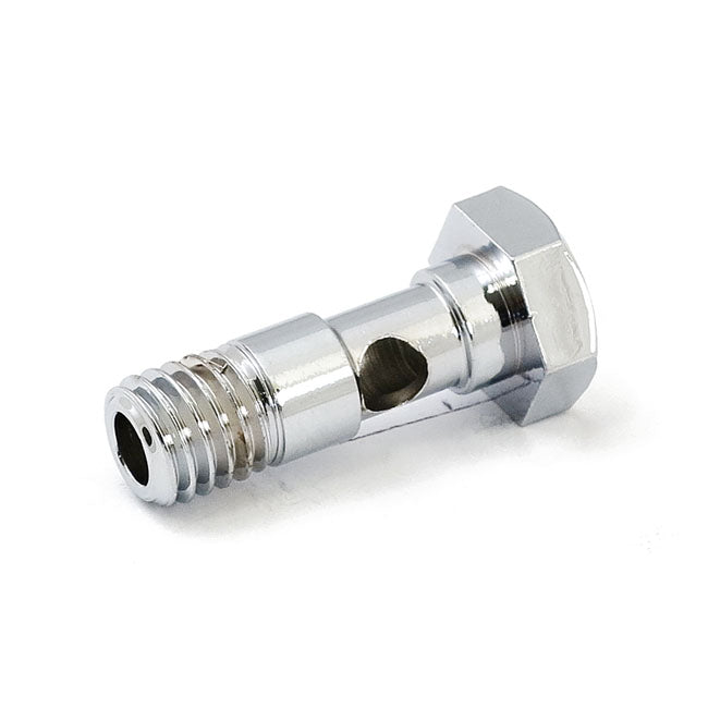 Breather banjo bolt. hex head. Chrome
