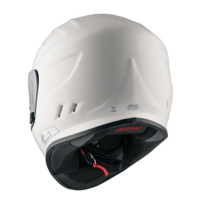 Simpson Venom helmet white