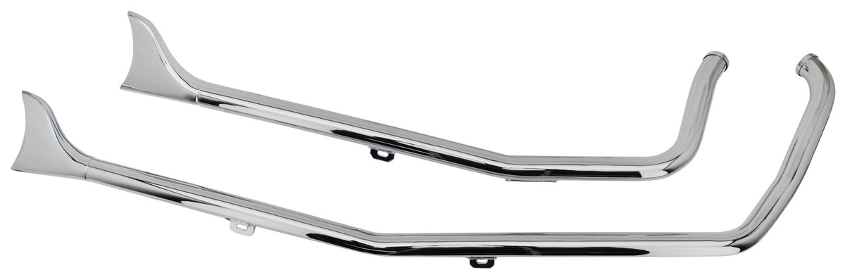 CHROME UPSWEEP FISHTAIL DRAG PIPES