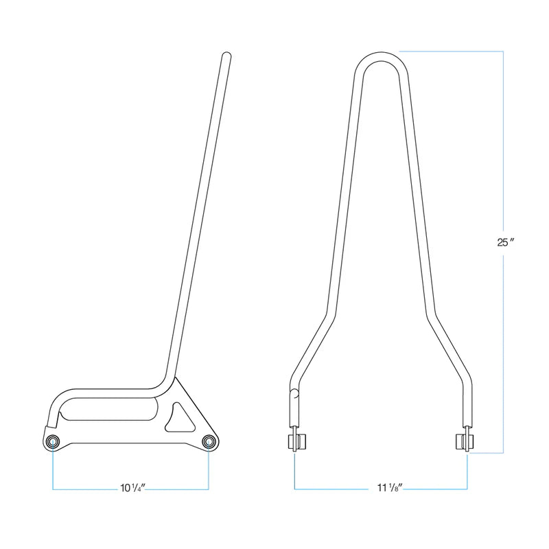 Biltwell, Exfil sissy bar. Dyna. Black