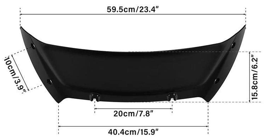 WINDSHIELD FOR SHARKNOSE FAIRINGS 2023 TO PRESENT
