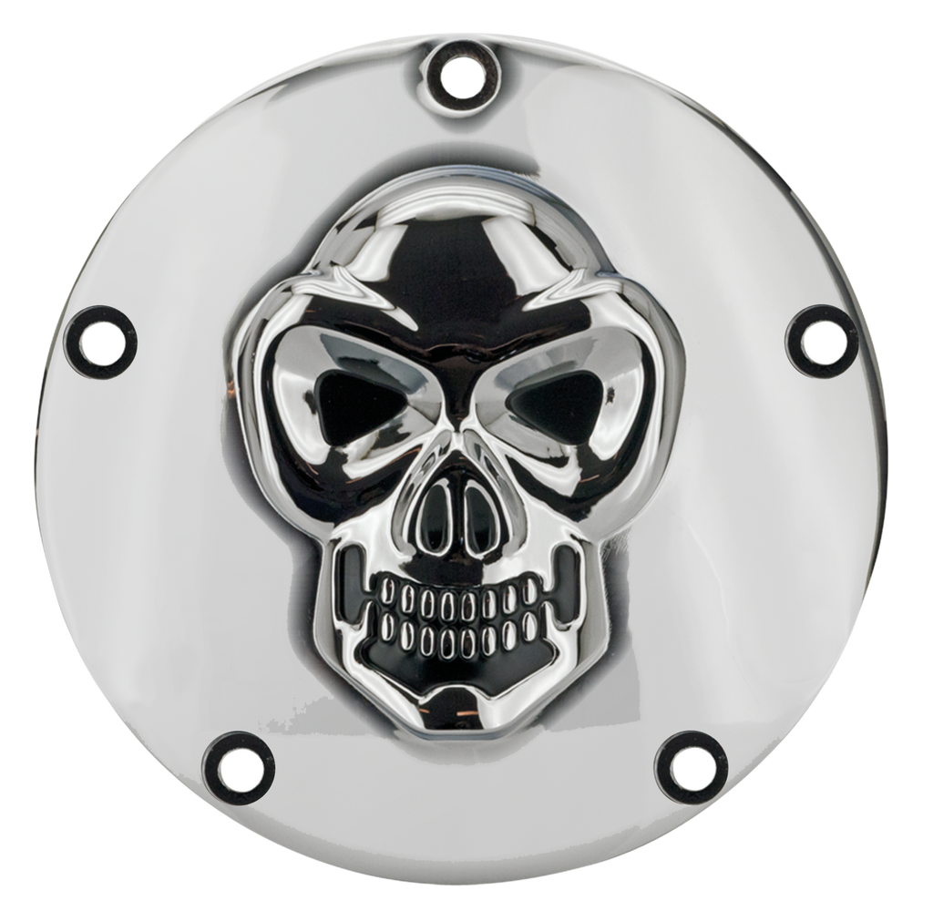 SKULLED ALUMINUM DERBY COVERS