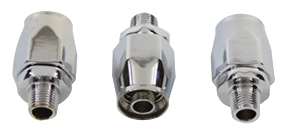 REUSEABLE FITTINGS FOR STAINLESS STEEL BRAIDED OIL LINE