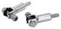 CHROME PASSENGER FOOT PEG SUPPORTS