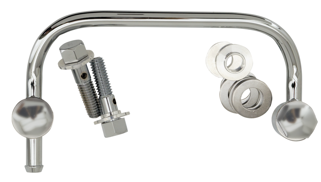 CHROME THRU-THE-HEAD BREATHER TUBES