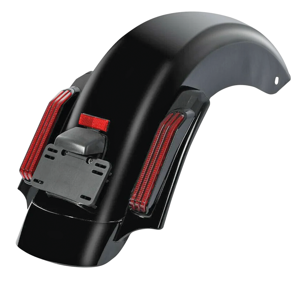 BLACK CVO STYLE LIGHTED REAR FENDER KIT FOR 2014 TO PRESENT TOURING