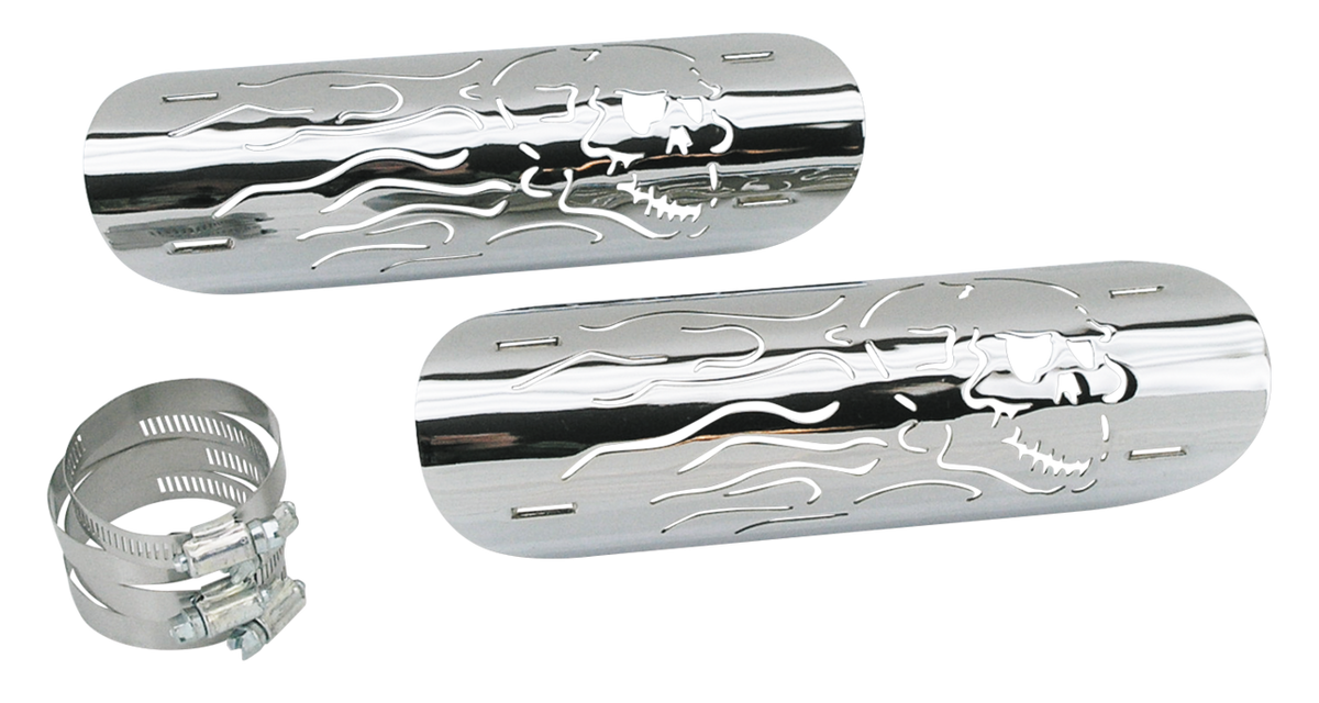 FLAMING SKULL HEAT SHIELD