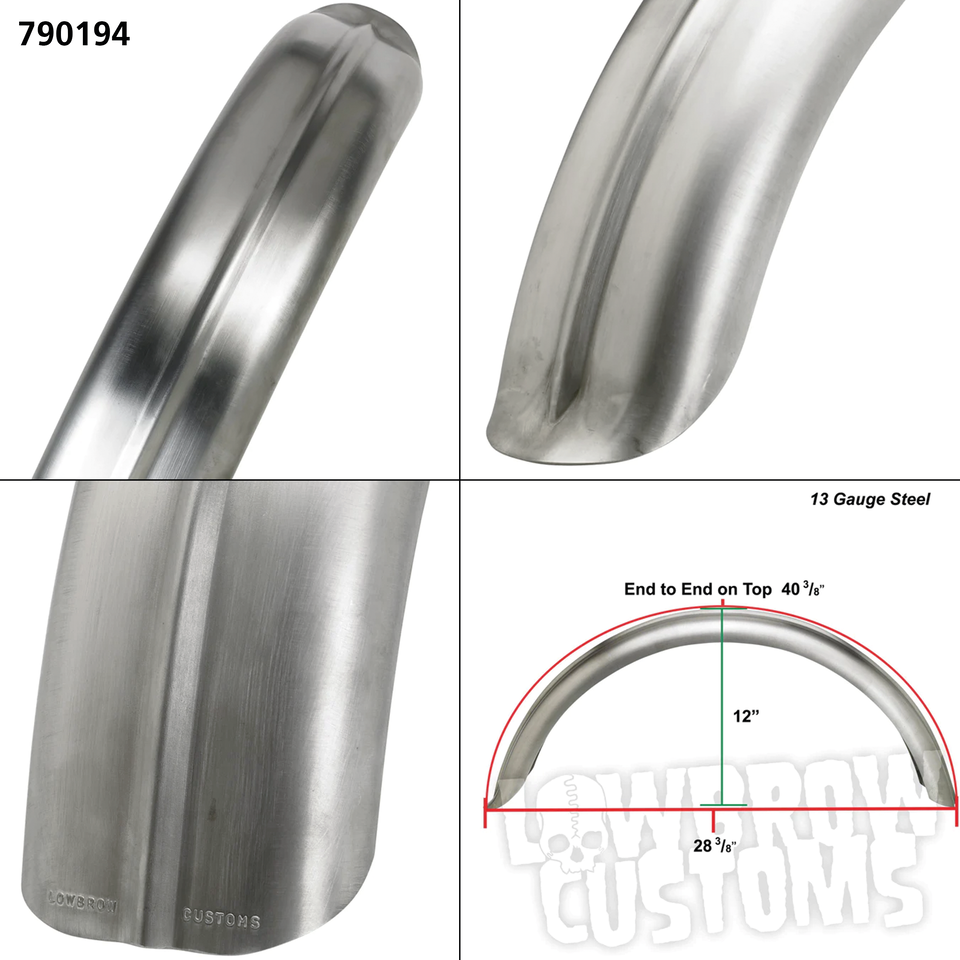 LOWBROW CUSTOMS UNIVERSAL STEEL REAR FENDERS