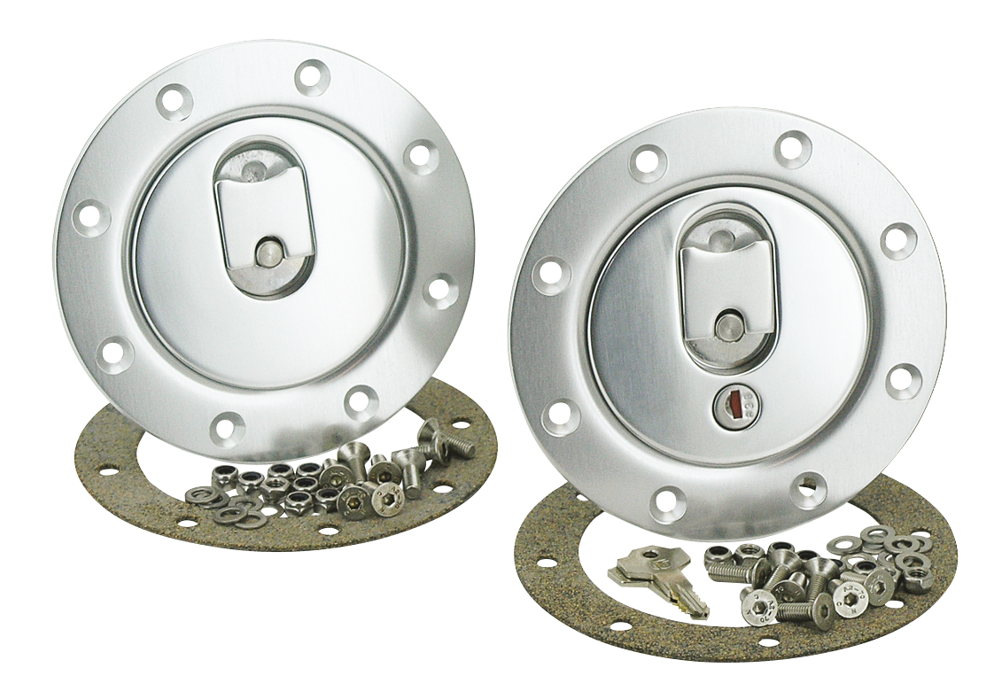 "QUICK ACTION" ALUMINUM RACING GAS CAPS