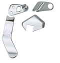 CHROME PASSENGER PEG BRACKET COVER SET FOR DYNA GLIDE