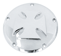 CHROME PLATED ALUMINUM MALTESE CROSS DERBY COVER