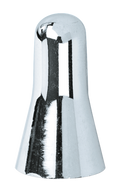 CHROME TIRE STEM COVER FOR RUBBER VALVES