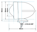 BULLET MARKER LIGHT "WINGED"