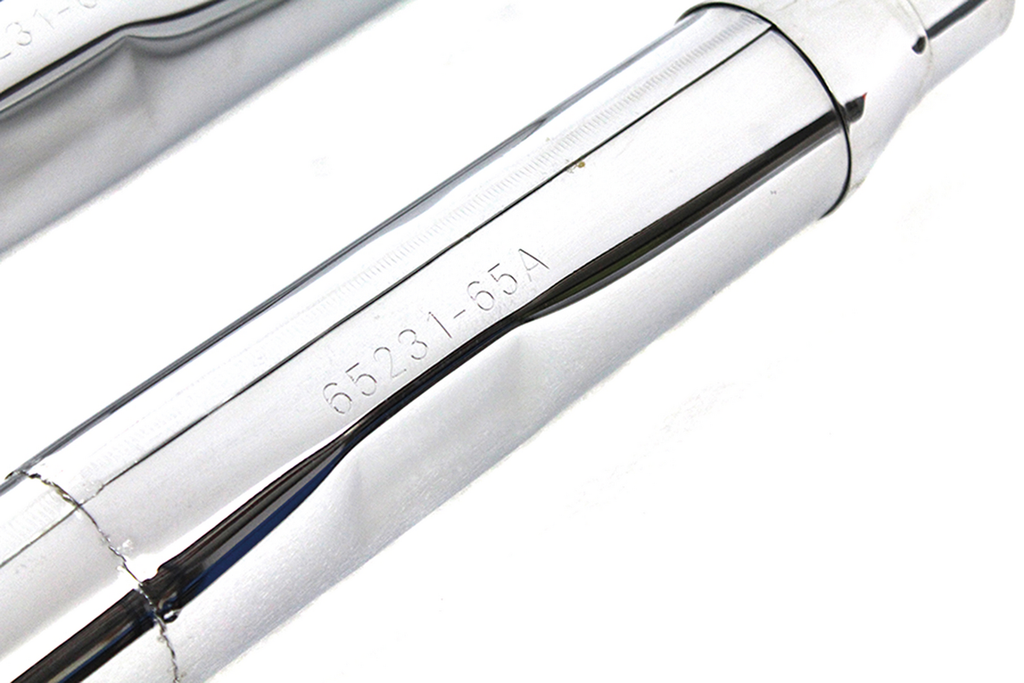 REPLICA XLCH CHROME TAPERED MUFFLERS