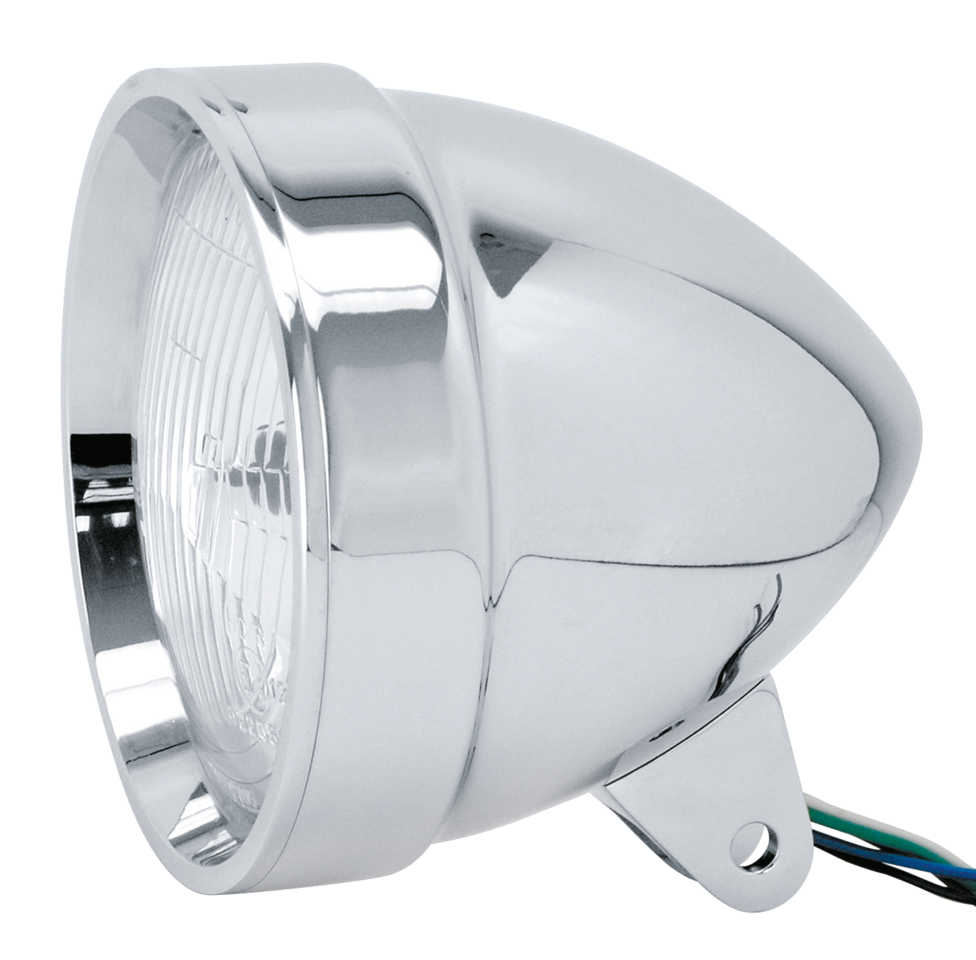 EU APPROVED 5 3/4" CHROME BILLET ALUMINUM HEADLIGHTS