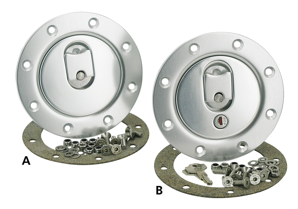 "QUICK ACTION" ALUMINUM RACING GAS CAPS
