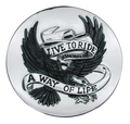 LIVE TO RIDE ADHESIVE EMBLEM