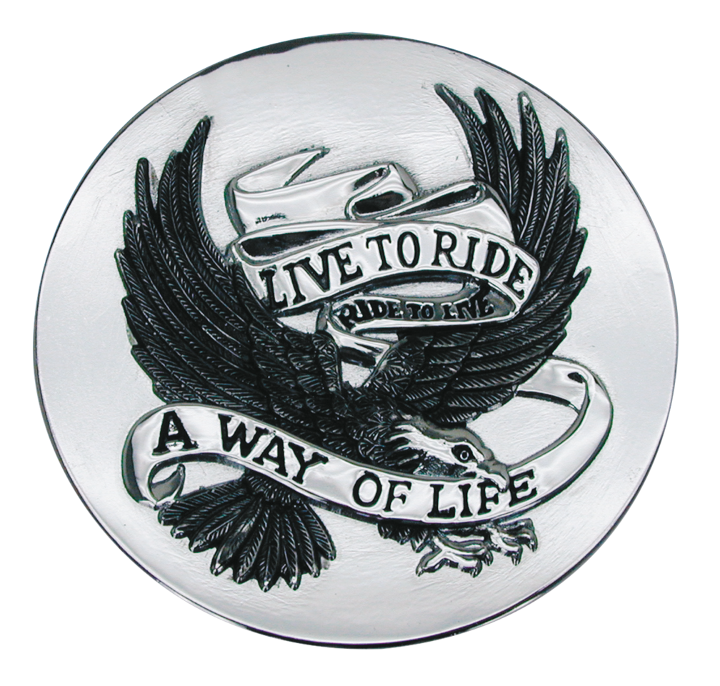 LIVE TO RIDE ADHESIVE EMBLEM