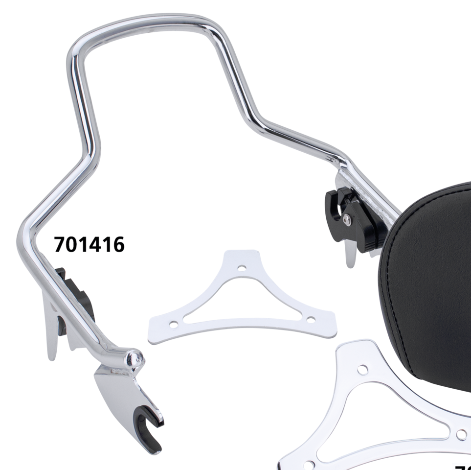DETACHABLE SISSY BARS FOR TOURING