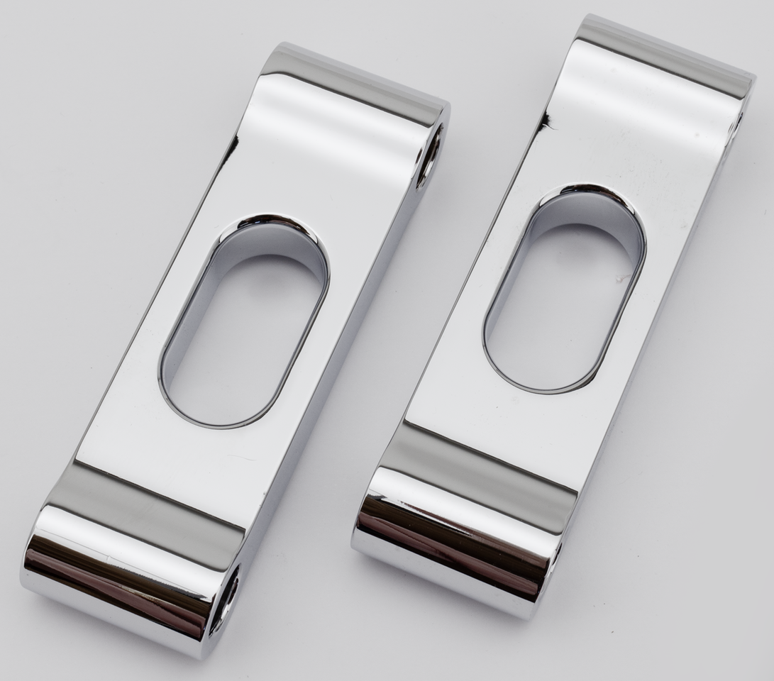 CHROME "TRAPDOOR" FRONT FENDER SPACERS