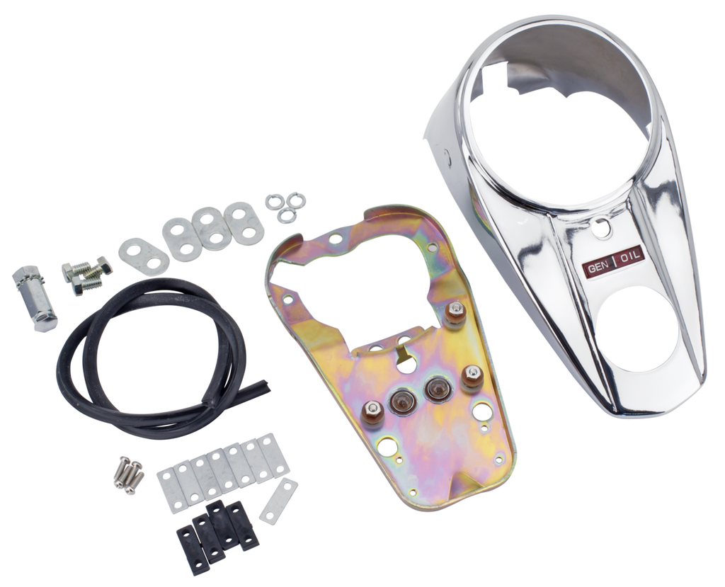 TWO-LIGHT DASH WITH BASE PLATE FOR FAT BOB TANKS