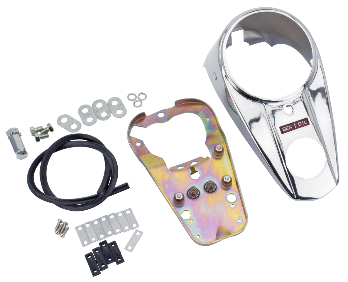 TWO-LIGHT DASH WITH BASE PLATE FOR FAT BOB TANKS