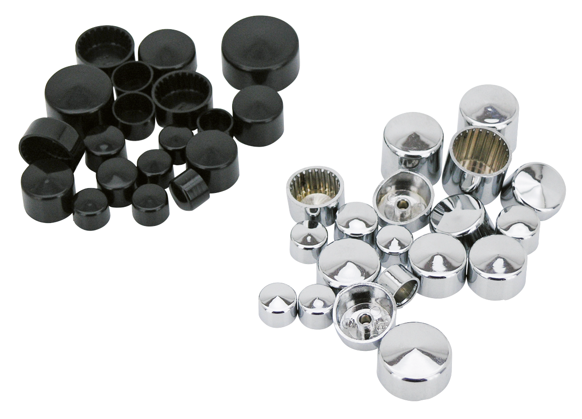 BOLT COVER KITS FOR ENGINE, PRIMARY, TRANSMISSION & MORE