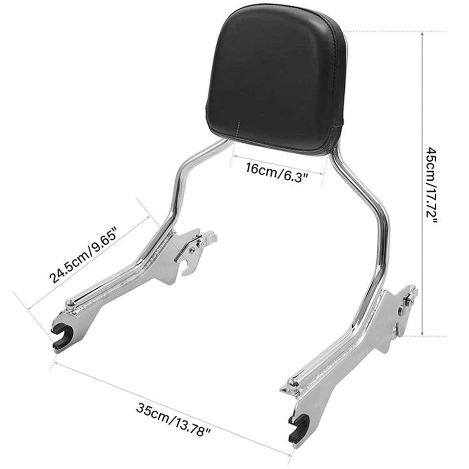 DETACHABLE ONE PIECE SISSY BAR FOR FAT BOY AND BREAKOUT