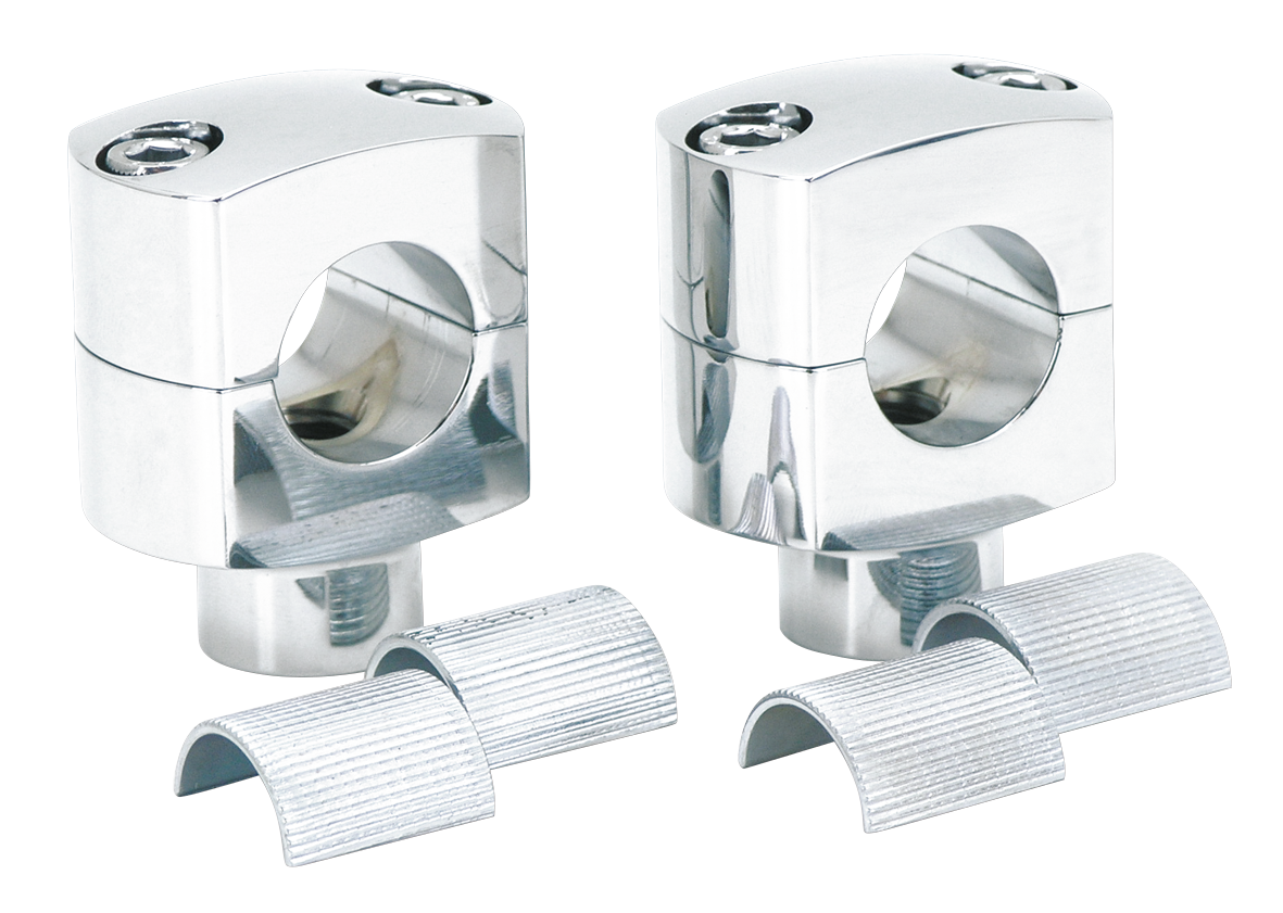 CHROME SQUARED BILLET RISERS