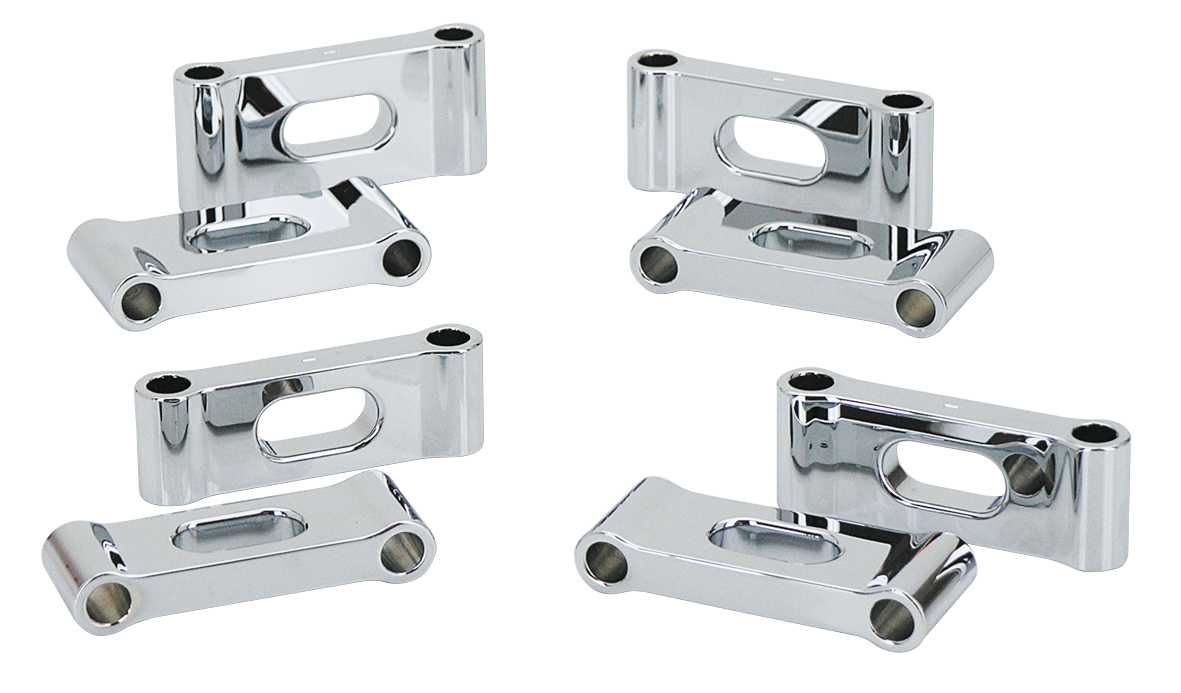 CHROME "TRAPDOOR" FRONT FENDER SPACERS