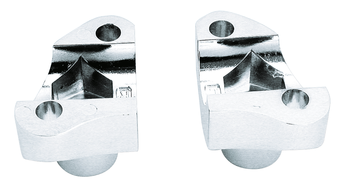 CHROME SHORTY HANDLEBAR RISERS
