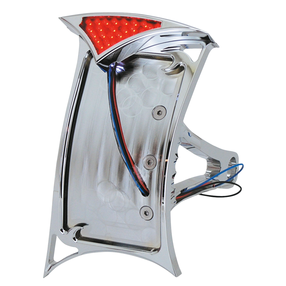 SIDEMOUNT LICENSE PLATE BRACKET WITH GOTHIC LED TAILLIGHT