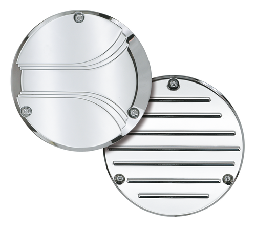"PRO MAX" CHROME BILLET DERBY COVERS