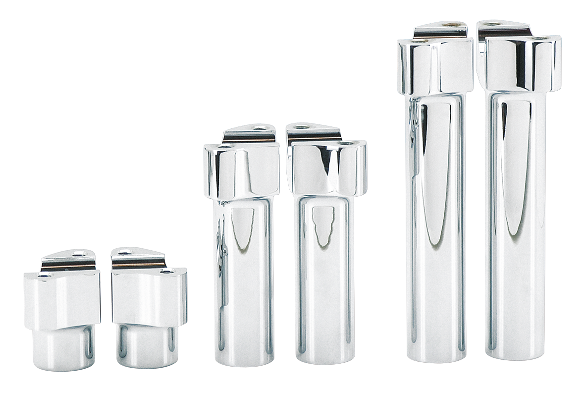 CHROME BILLET ALUMINUM RISERS