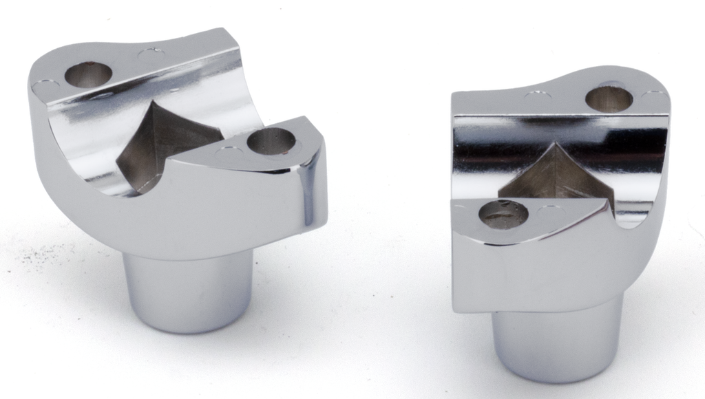 CHROME SHORTY HANDLEBAR RISERS