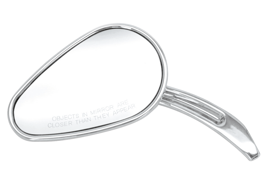 CHROME SWEEPING TEARDROP STYLE MIRRORS