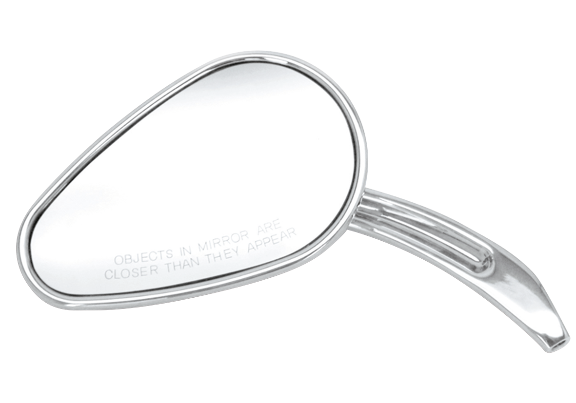CHROME SWEEPING TEARDROP STYLE MIRRORS
