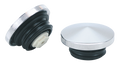 CHROME POINTED SCREW-IN GAS CAP