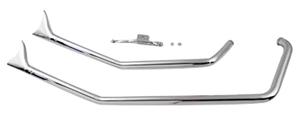 CHROME UPSWEEP FISHTAIL DRAG PIPES