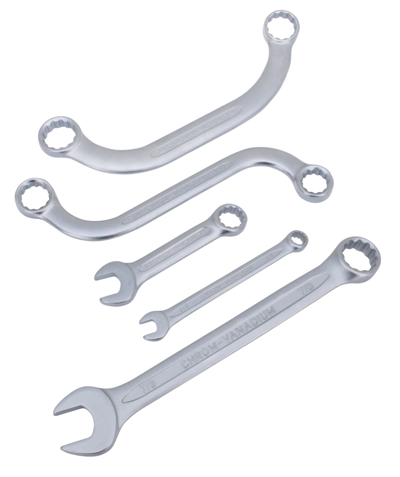 50-PIECE METRIC & INCH SIZE SPANNER ASSORTMENT