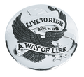 LIVE TO RIDE GAS CAP COVER