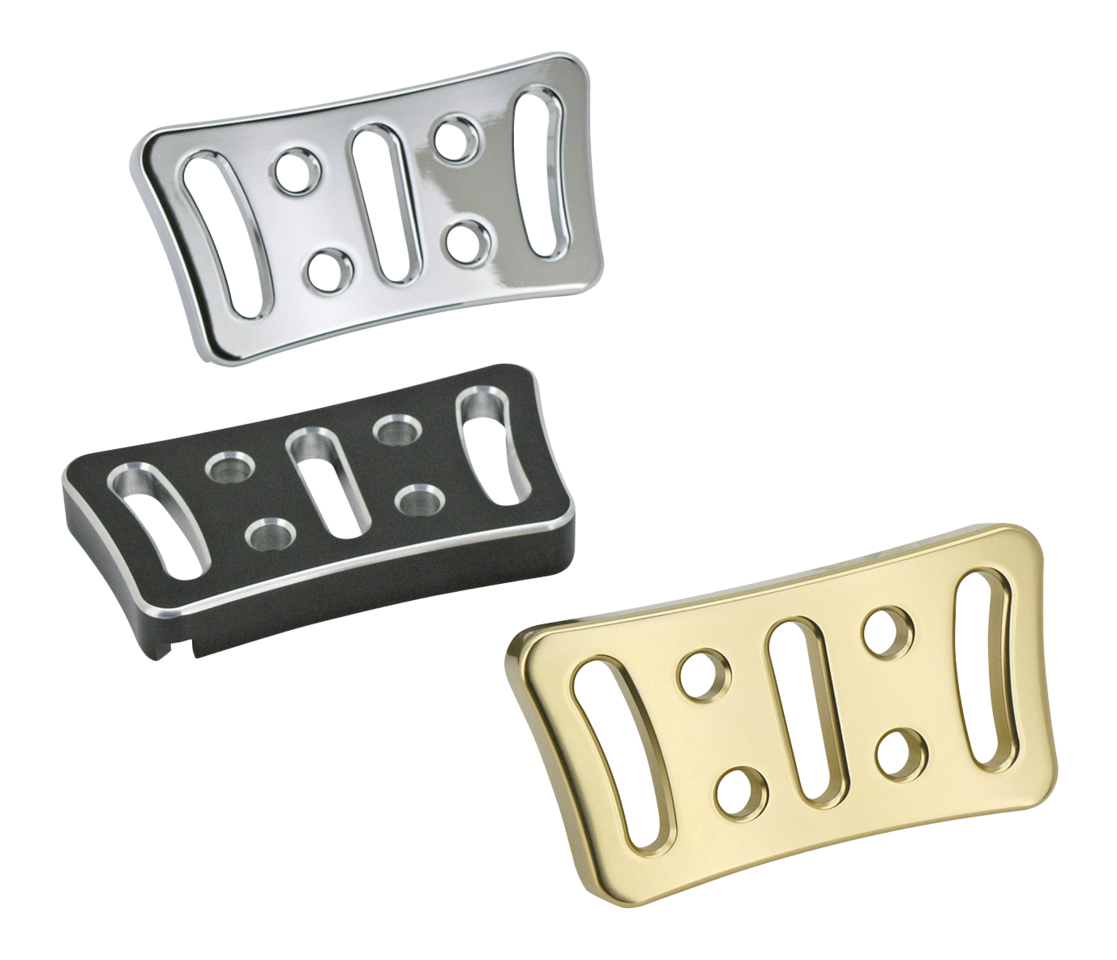 BILLET ALUMINUM BRAKE PEDAL PADS FOR TOURING